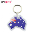 Wholesale clear plastic custom printed acrylic keychain